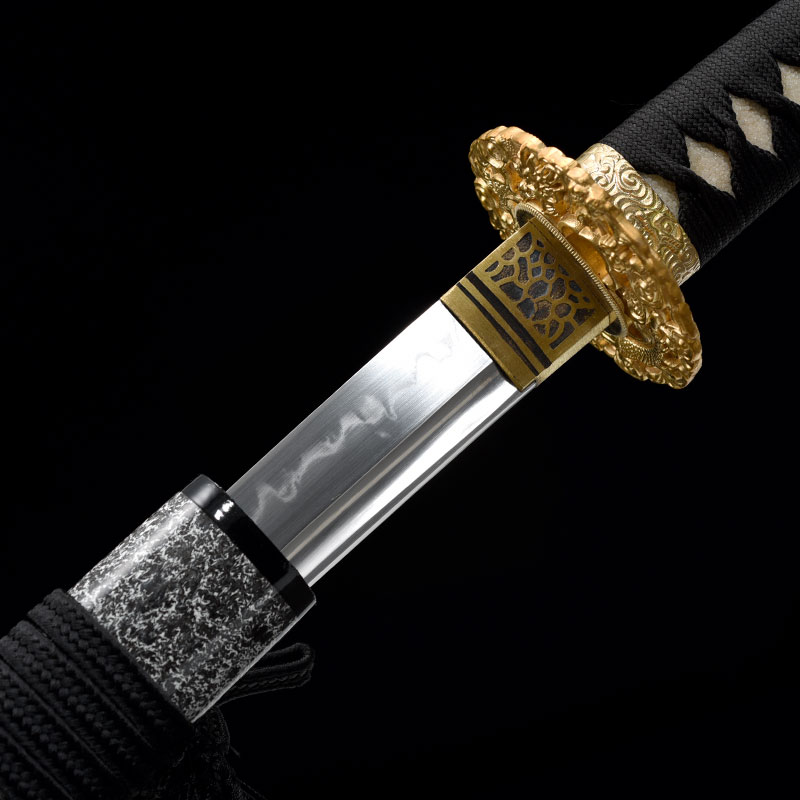 云龙碎焰纹烧刃武士刀|高碳钢T10烧刃|武士刀,日本武士刀图片,一体刀专卖,武士刀价格